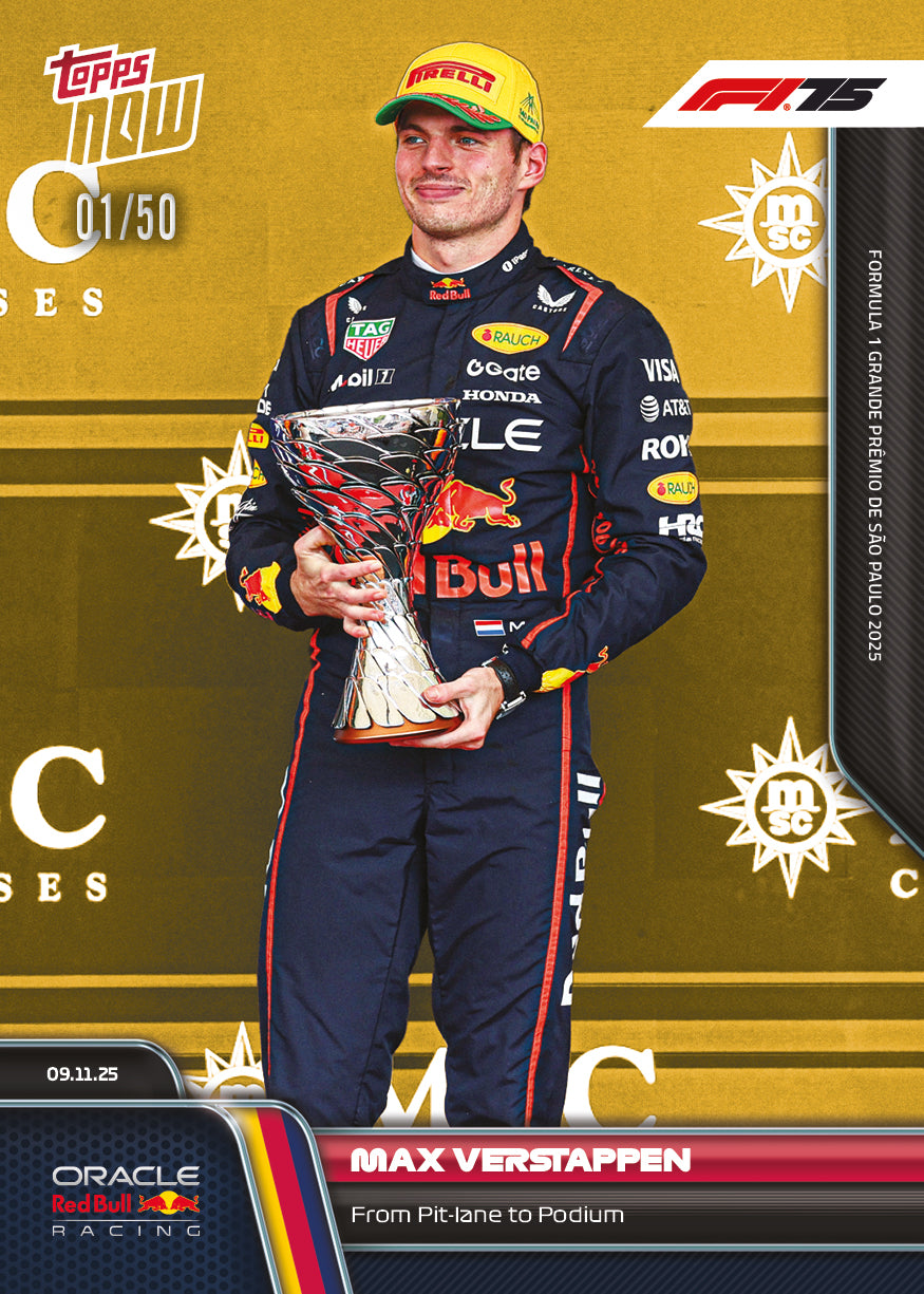 Max Verstappen - 2025 Formula 1 Topps NOW - Card 77 - PR: 2414 - Image 6