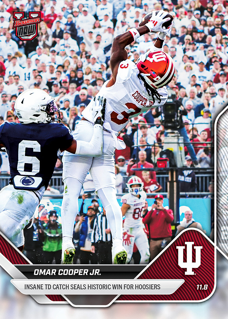 Omar Cooper Jr. - 2025-26 Bowman U NOW Football - Card 43 - PR: 1627