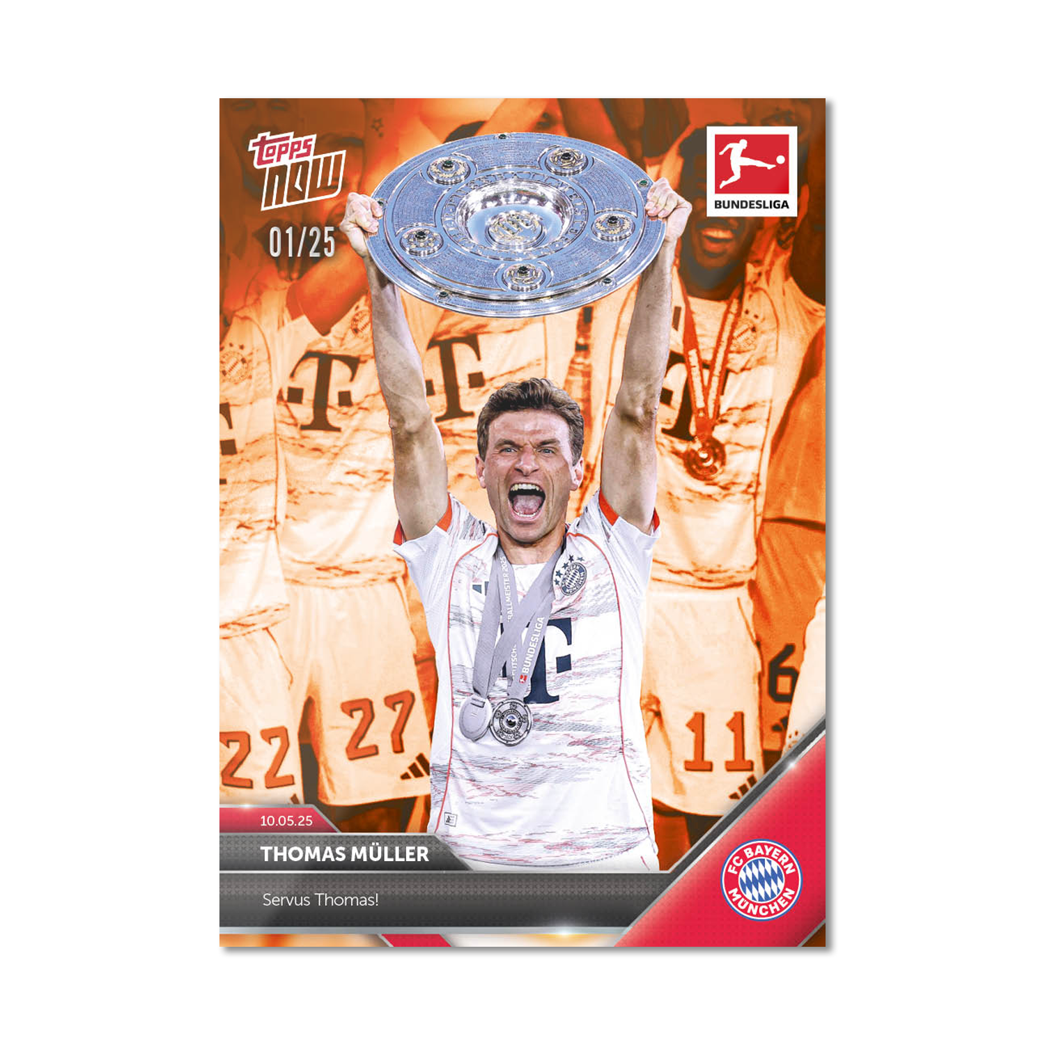 Thomas Müller - 2024-25 Bundesliga Topps NOW - Card 187 - PR: 1738 - Image 5