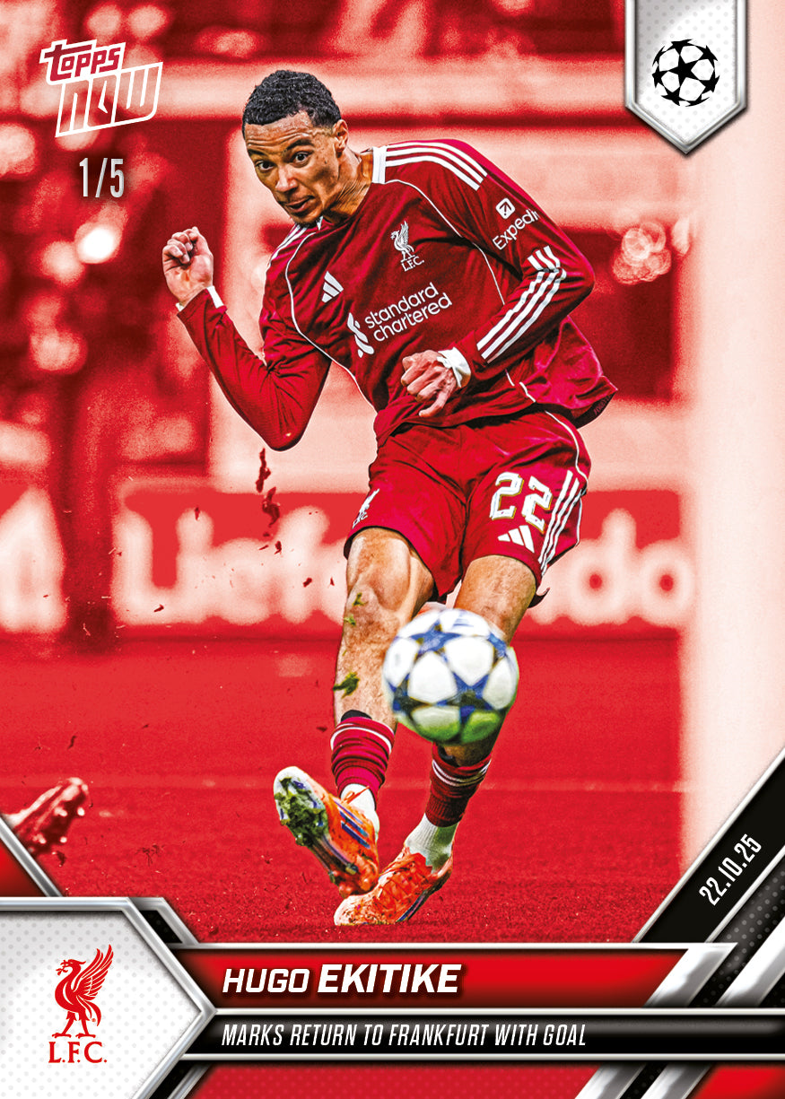 Hugo Ekitike - 2025-26 UCL Topps NOW - Card 41 - PR: 792 - Image 3