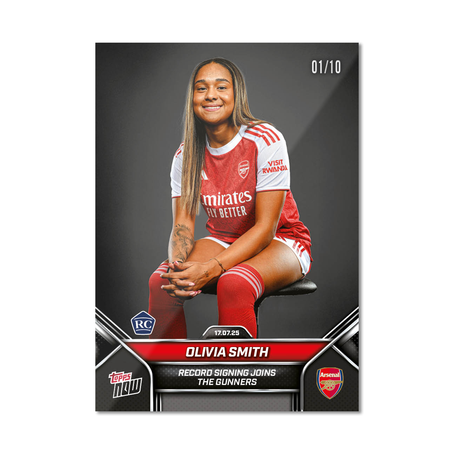 Olivia Smith - 2025 Arsenal FC Topps NOW - Card 1 - PR: 511 - Image 4