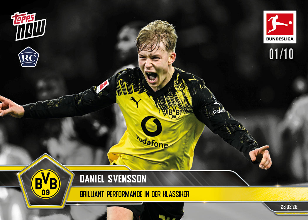 Daniel Svensson - 2025-26 Bundesliga Topps NOW - Card 136 - PR: 461 - Image 4