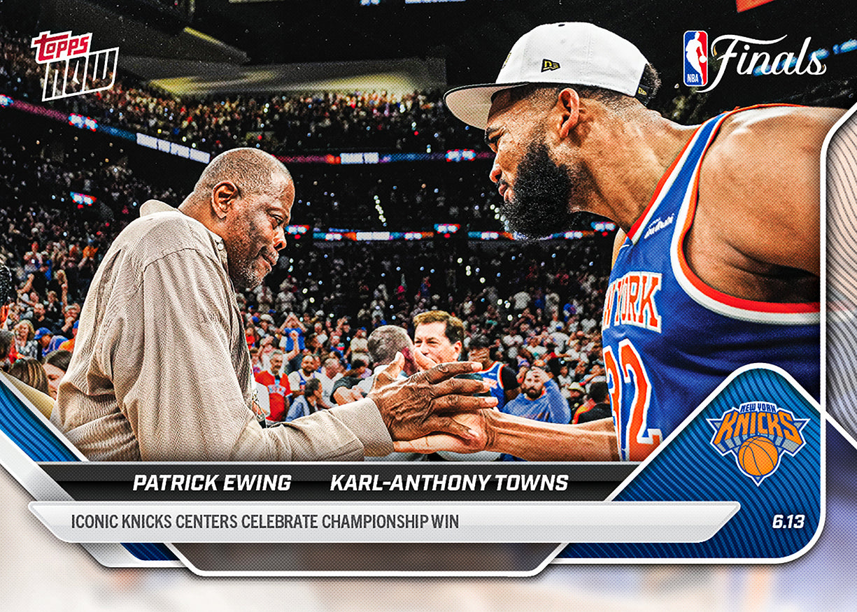 Patrick Ewing/Karl-Anthony Towns - 2025-26 NBA Topps NOW - Card 344 - PR: 7616