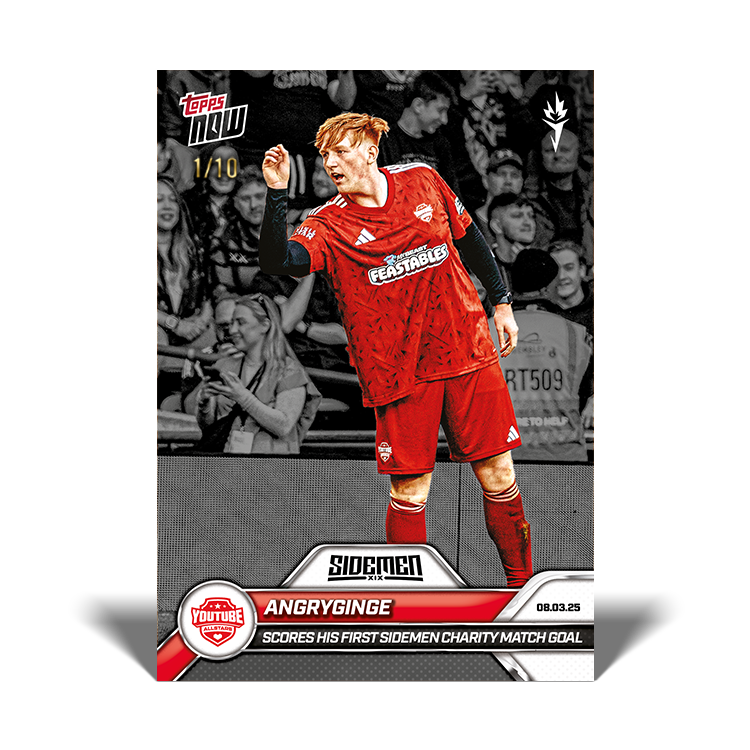 Angryginge - 2025 Sidemen Charity Match Topps NOW Card 5 - LOOK FOR AUTO - PR: 375 - Image 5
