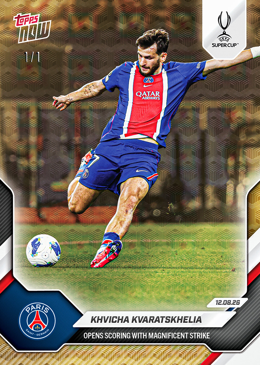 Khvicha Kvaratskhelia - 2026-27 UCL Topps NOW Card 3 - PR: 2832 - Image 4