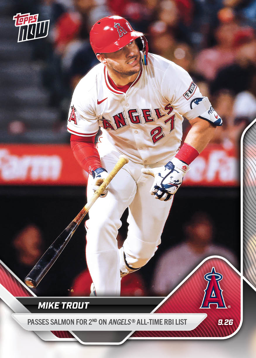 Mike Trout - 2025 MLB Topps NOW - Card 780 - PR: 916