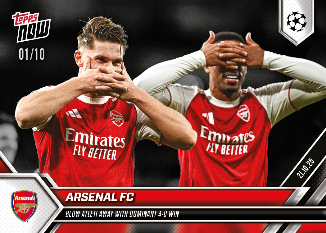 Arsenal FC - 2025-26 UCL Topps NOW - Card 36 - PR: 1493 - Image 4