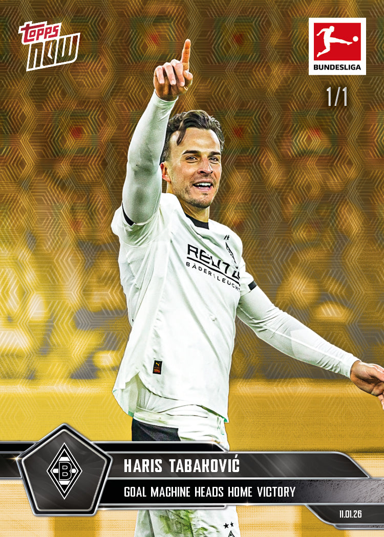Haris Tabaković - 2025-26 Bundesliga Topps NOW - Card 94 - PR: 220 - Image 2