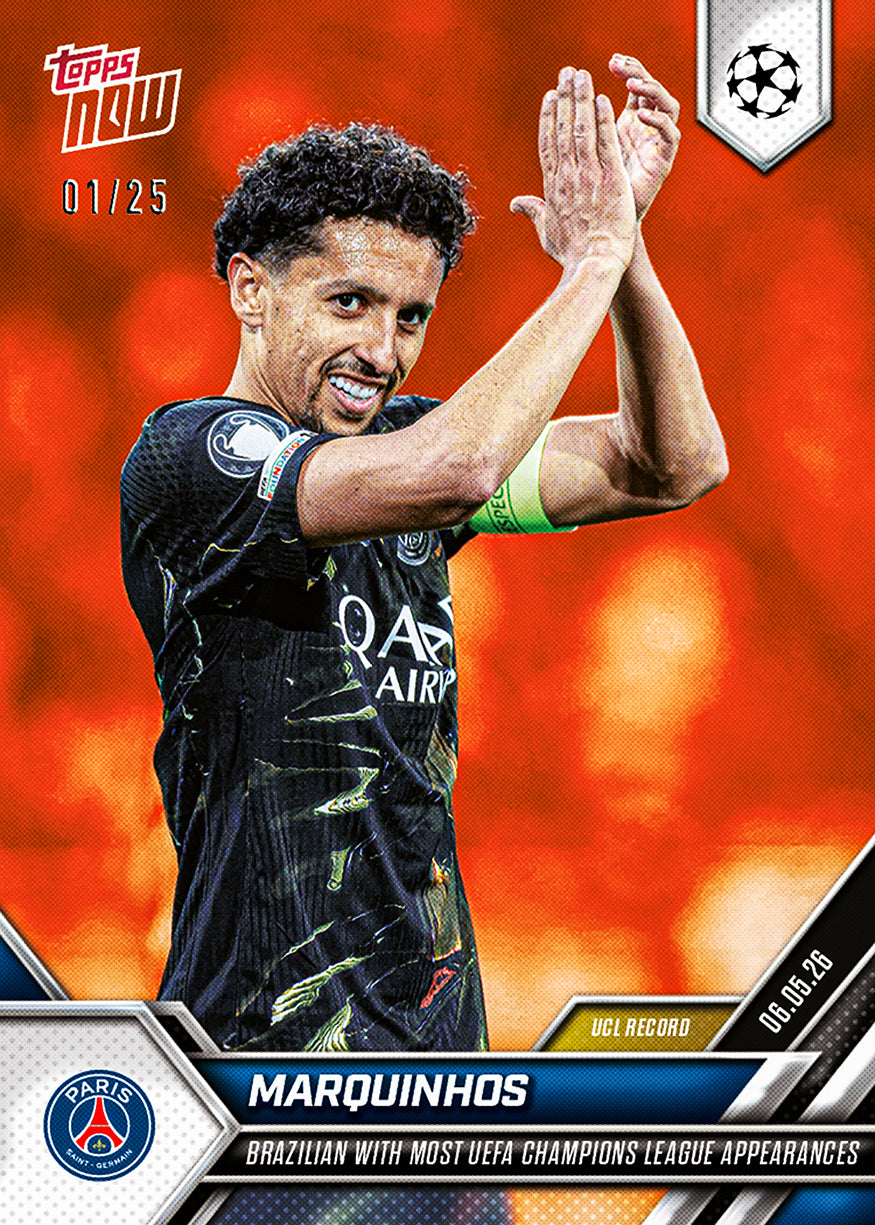 Marquinhos - 2025-26 UCL Topps NOW - Card 135 - PR: 400 - Image 5