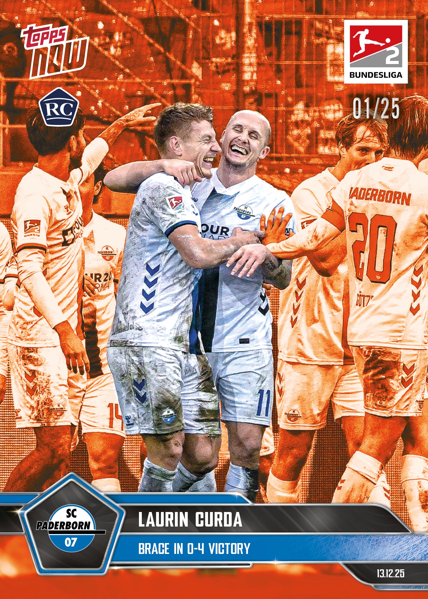Laurin Curda - 2025-26 Bundesliga Topps NOW - Card 82 - PR: 246 - Image 5