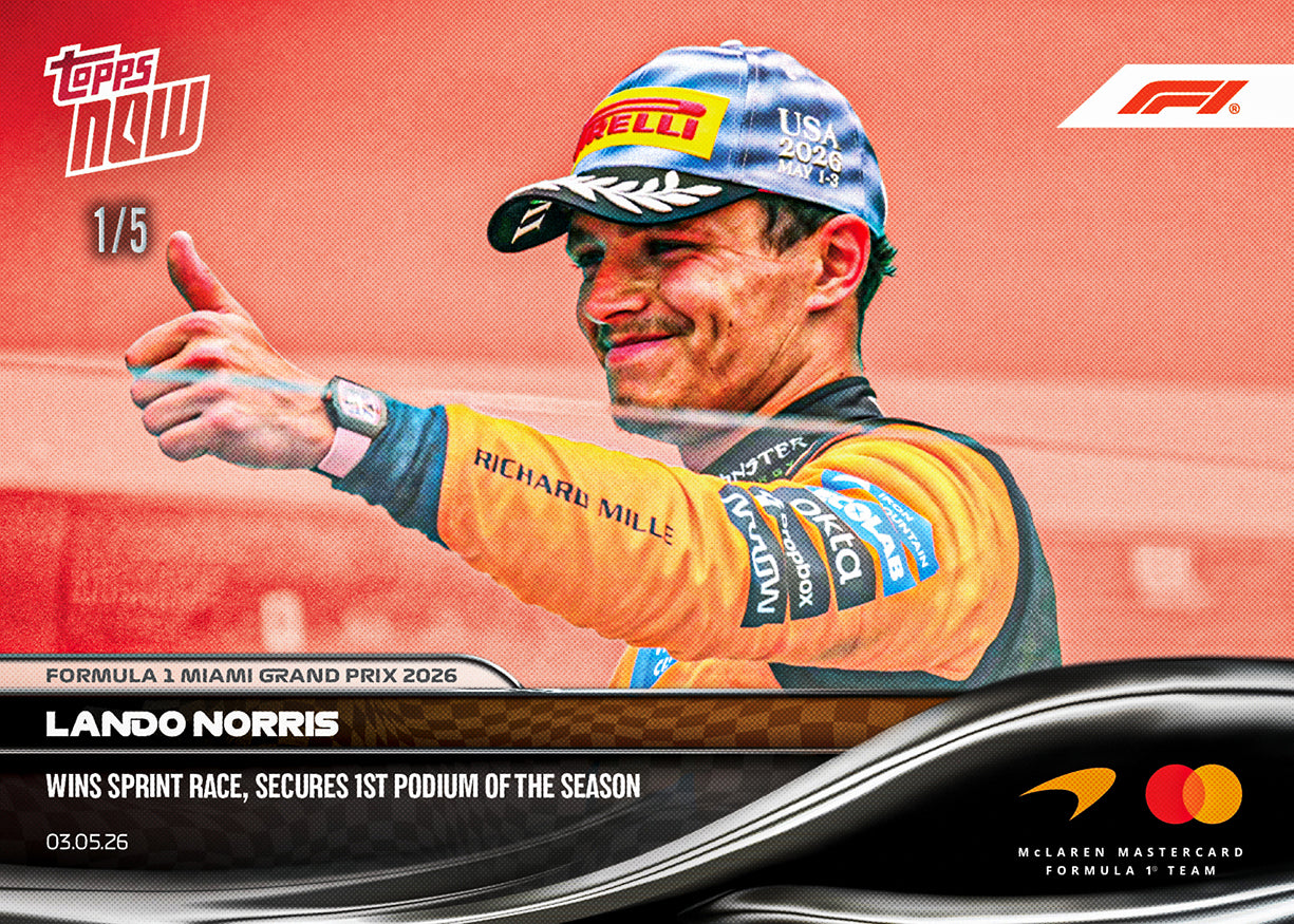 Lando Norris - 2026 Formula 1 Topps NOW - Card 26 - PR: 2338 - Image 3