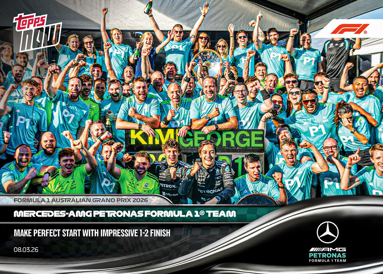 Mercedes-AMG PETRONAS Formula One Team - 2026 Formula 1 Topps NOW - Card 15 - PR: 2144
