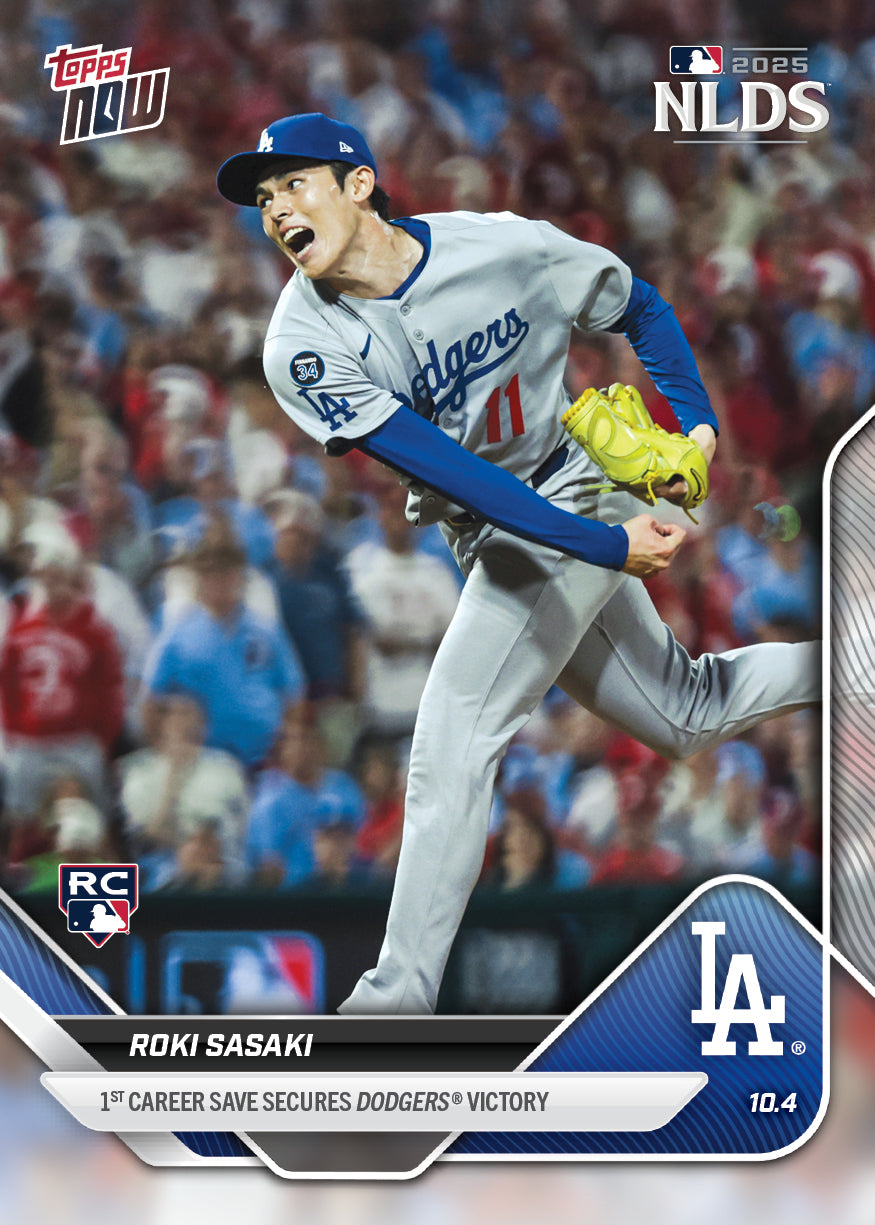 Roki Sasaki - 2025 MLB Topps NOW - Card 823 - PR: 7892