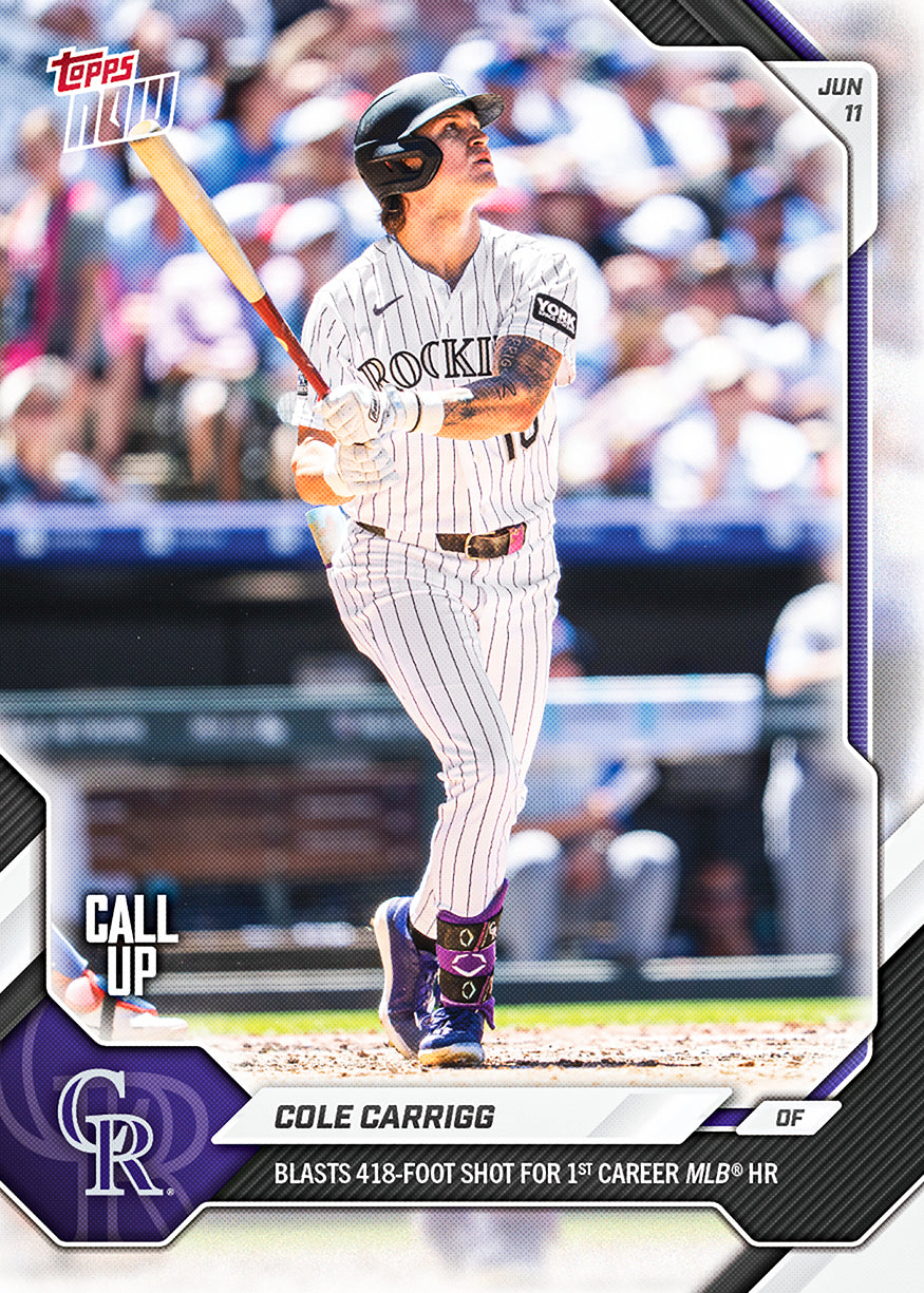 Cole Carrigg - 2026 MLB Topps NOW - Card 318 - PR: 510