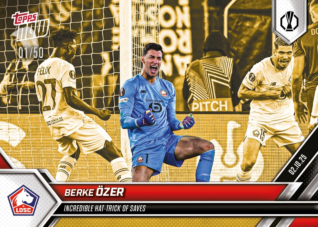 Berke Ozer - 2025-26 UEL Topps NOW - Card 5 - PR: 90 - Image 6