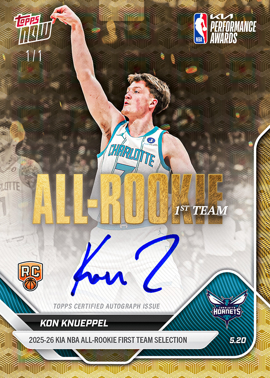 Kon Knueppel - 2025-26 NBA Topps NOW - Card AR02 - PR: 13934 - Image 2