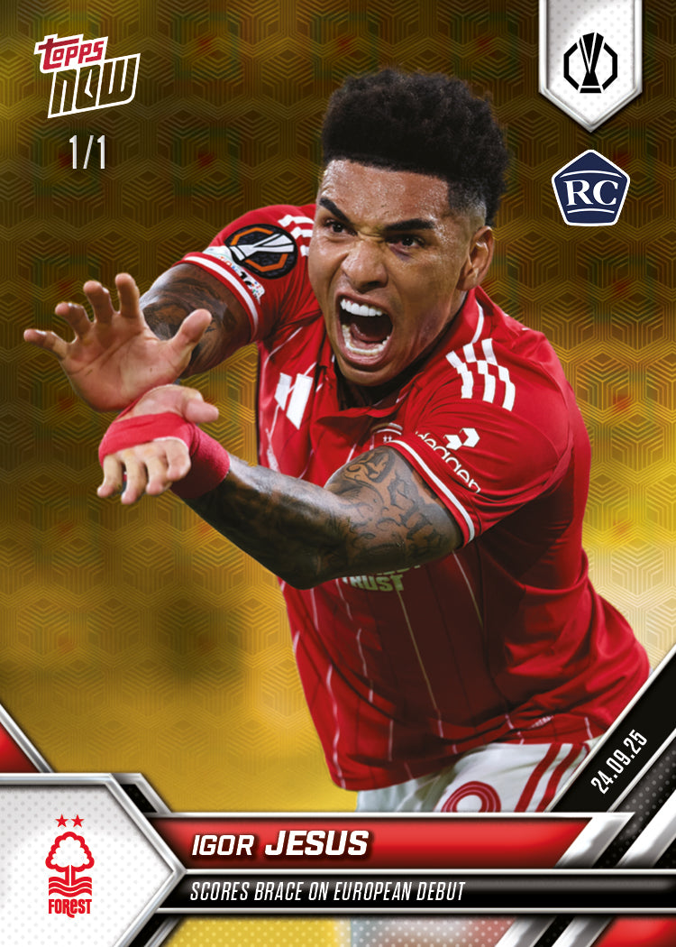 Igor Jesus - 2025-26 UEL Topps NOW Card 1 - PR: 615 - Image 2