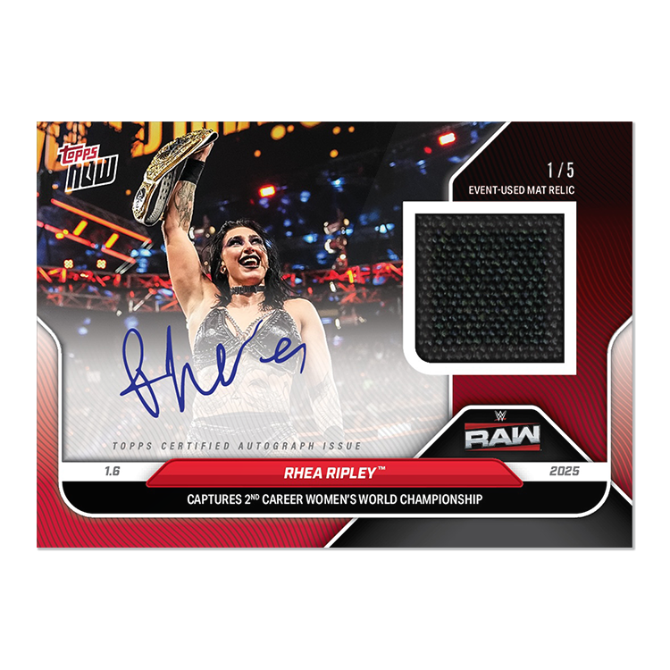 Rhea Ripley - 2025 WWE Topps NOW Card 5 - LOOK FOR AUTO-RELICS - PR: 6818 - Image 3