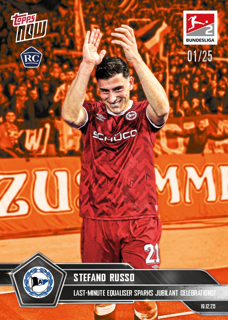 Stefano Russo - 2025-26 Bundesliga Topps NOW - Card 84 - PR: 248 - Image 5