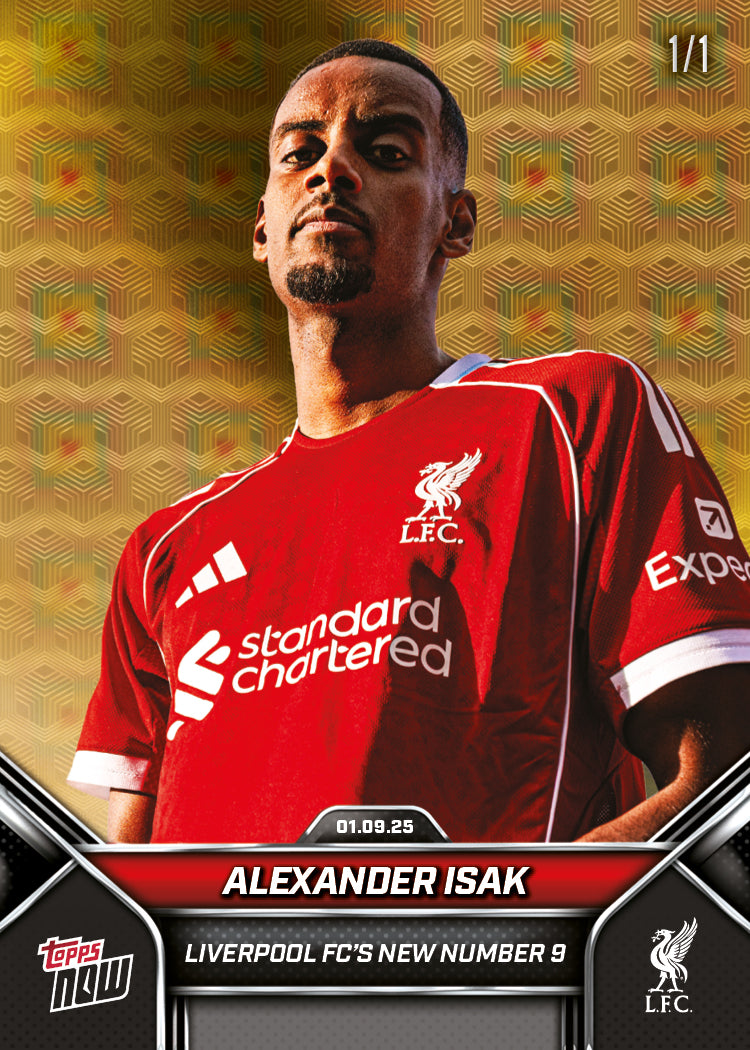 Alexander Isak - 2024-25 Liverpool Topps NOW - Card 4 - PR: 1900 - Image 2