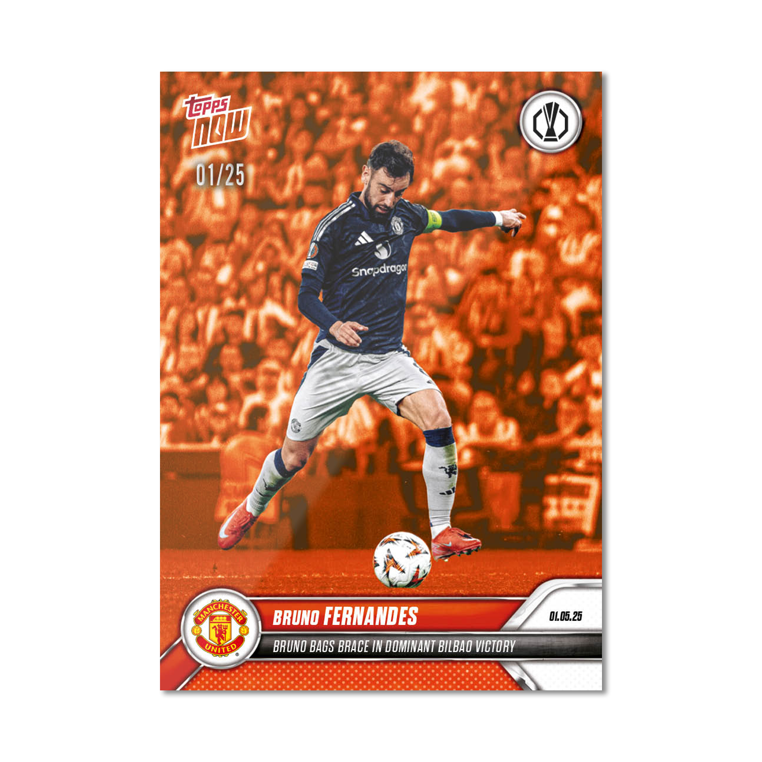 Bruno Fernandes - 2024-25 UEL Topps NOW Card 30 - PR: 419 - Image 5