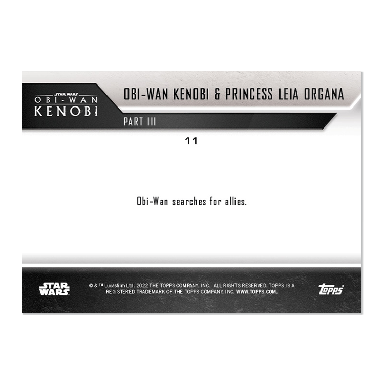 2022 Topps Now Star Wars: Obi-Wan Kenobi 5-Card Pack (Part III) - PR: 1330 - Image 3