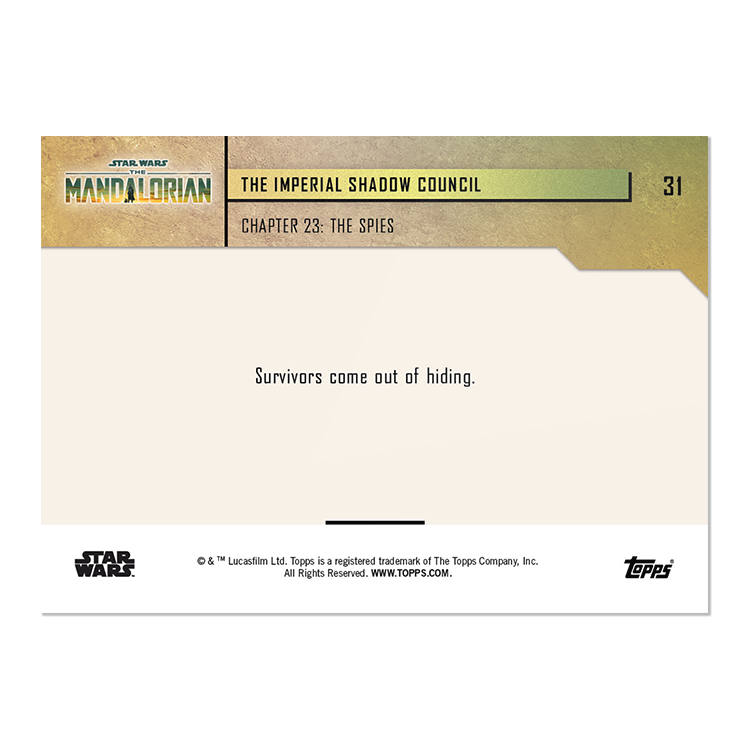 2023 TOPPS NOW Star Wars: The Mandalorian Season 3 Episode 7 - 5 Card Set - PR: 886 - Image 3