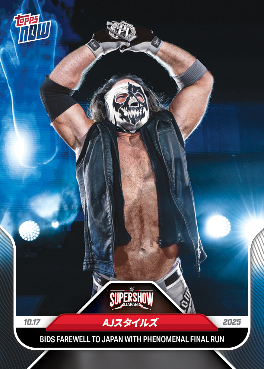 AJ Styles - 2025 WWE Topps NOW - Card 110 - PR: 839 - Image 2