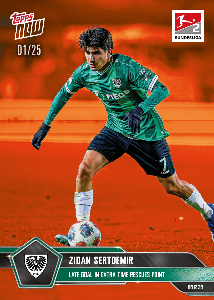 Zidan Sertdemir - 2025-26 Bundesliga Topps NOW - Card 72 - PR: 130 - Image 5