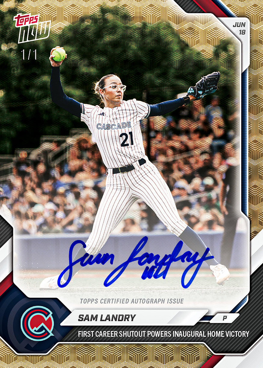Sam Landry - 2026 AUSL Topps NOW - Card 14 - PR: 1026 - Image 2