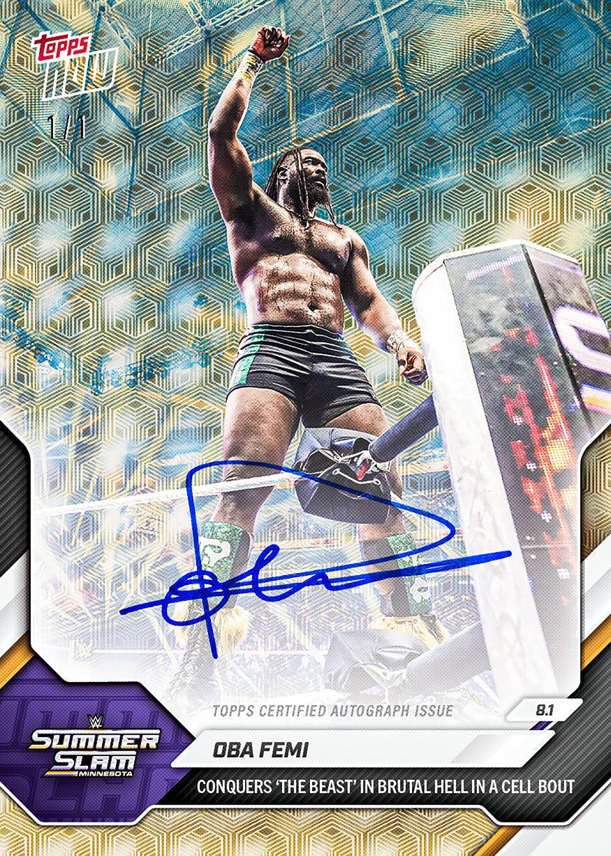 Oba Femi - 2026 WWE Topps NOW - Card 77 - PR: 2759 - Image 2