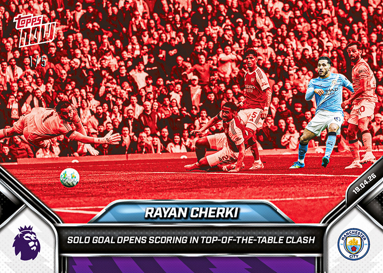 Rayan Cherki - 2025-26 Premier League Topps NOW - Card 177 - PR: 928 - Image 3