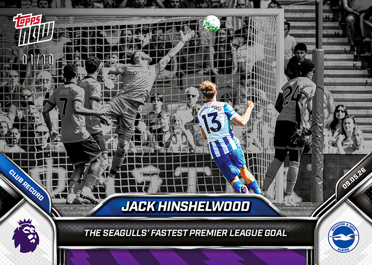 Jack Hinshelwood - 2025-26 Premier League Topps NOW - Card 189 - PR: 142 - Image 4