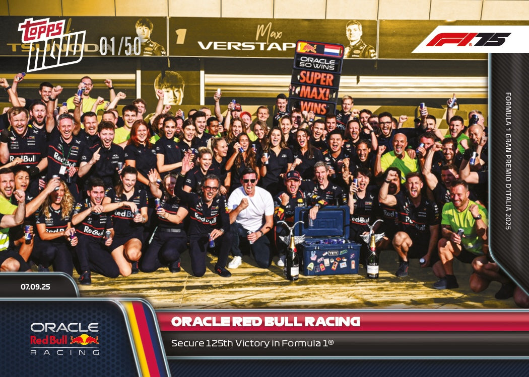 Oracle Red Bull Racing - 2025 Formula 1 Topps NOW - Card 61 - PR: 1144 - Image 6