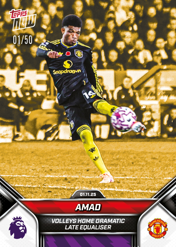 Amad - 2025-26 Premier League Topps NOW - Card 48 - PR: 434 - Image 6