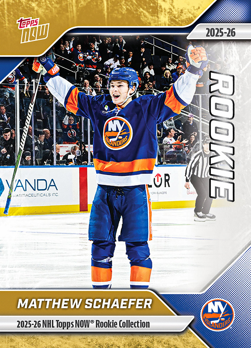 Alternative view of 2025-26 NHL Topps NOW Rookie Collection 10-Sticker Set - PR: 600
