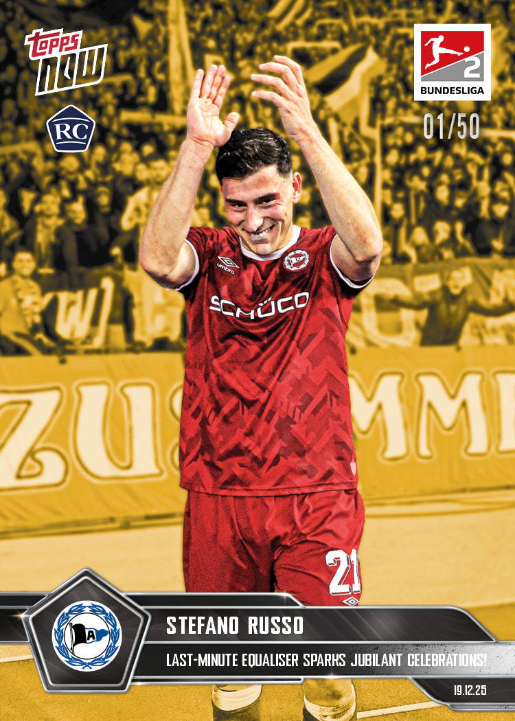 Stefano Russo - 2025-26 Bundesliga Topps NOW - Card 84 - PR: 248 - Image 6