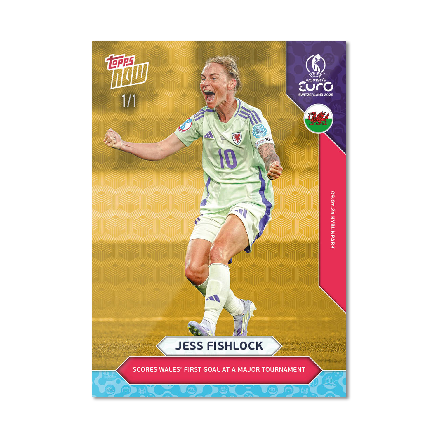 Jess Fishlock - UEFA Women’s EURO 2025™ Topps NOW - Card 13 - PR: 202 - Image 2