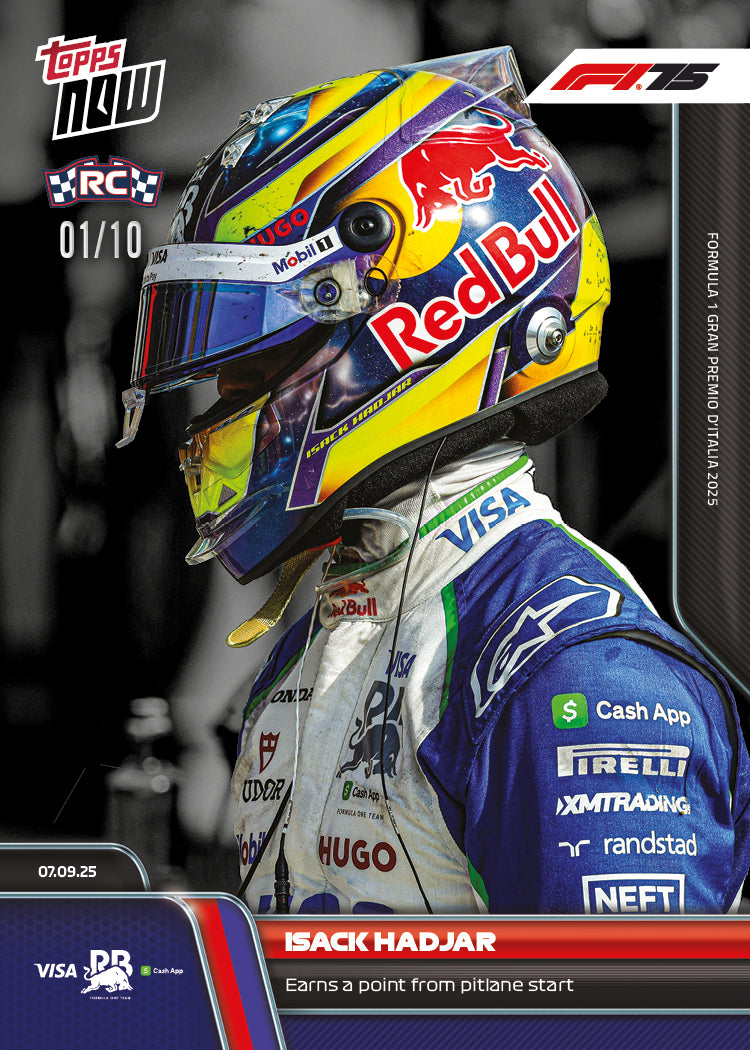 Isack Hadjar - 2025 Formula 1 Topps NOW - Card 62 - PR: 2397 - Image 4