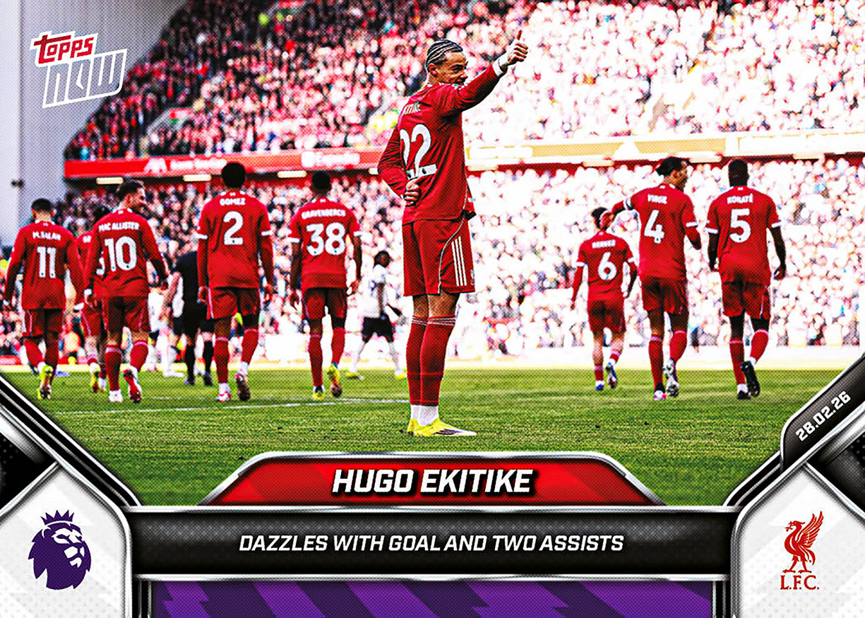 Hugo Ekitike - 2025-26 Premier League Topps NOW - Card 148 - PR: 1011