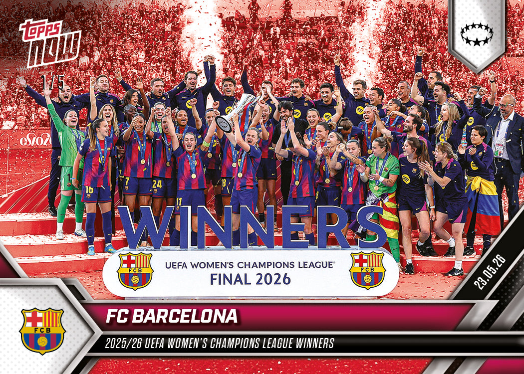 FC Barcelona - 2025-26 UWCL Topps NOW - Card 30 - PR: 805 - Image 5