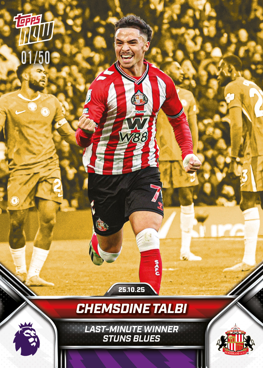 Chemsdine Talbi - 2025-26 Premier League Topps NOW - Card 42 - PR: 619 - Image 6