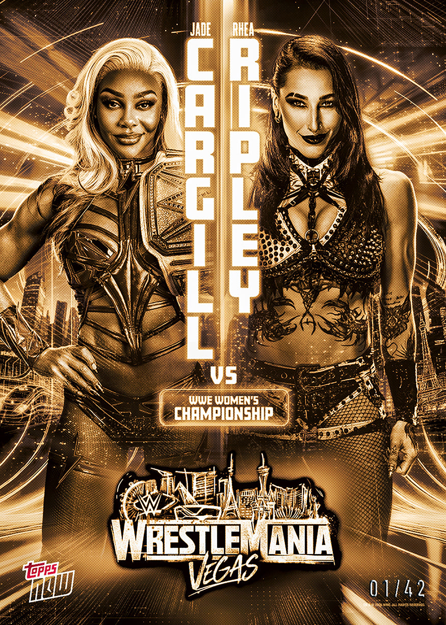 Jade Cargill / Rhea Ripley - 2026 WWE Topps NOW - Card WMV3 - PR: 1812 - Image 2