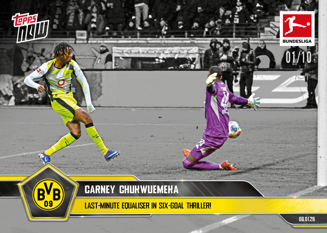 Carney Chukwuemeka - 2025-26 Bundesliga Topps NOW - Card 90 - PR: 292 - Image 4