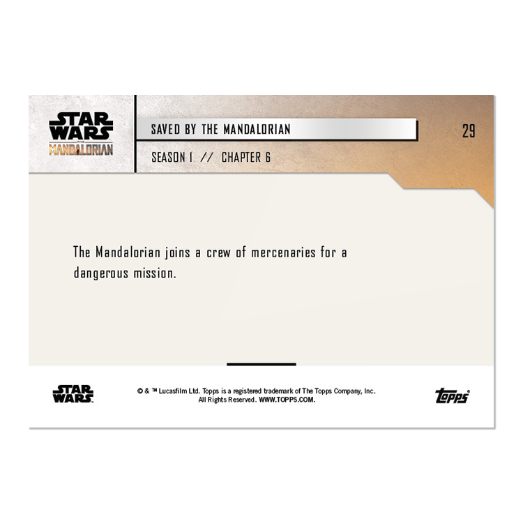 Star Wars: The Mandalorian TOPPS NOW 5-Card Pack - S1 : Chapter 6 - Print Run: 998 - Image 9