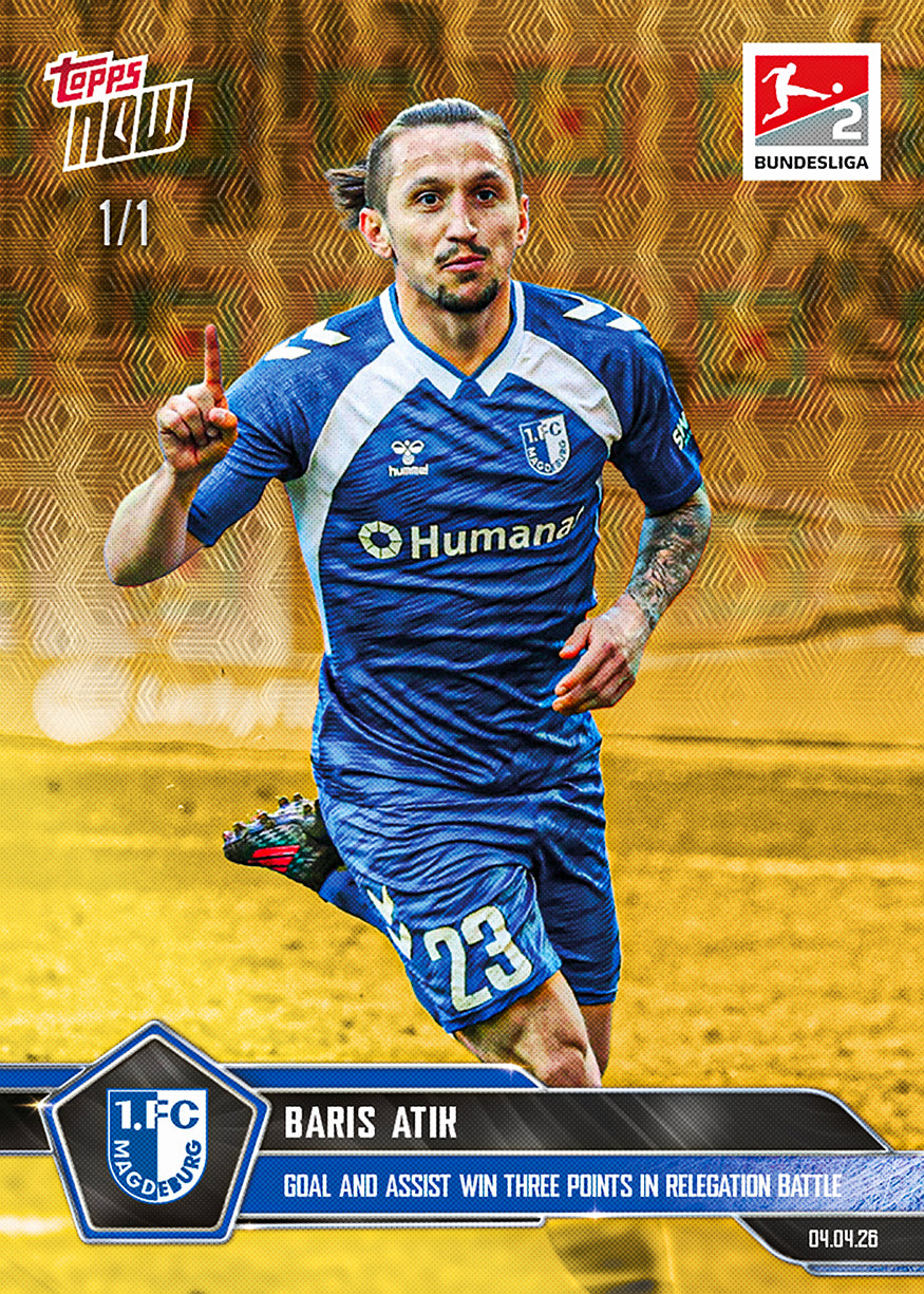 Baris Atik - 2025-26 Bundesliga Topps NOW - Card 159 - PR: 330 - Image 2