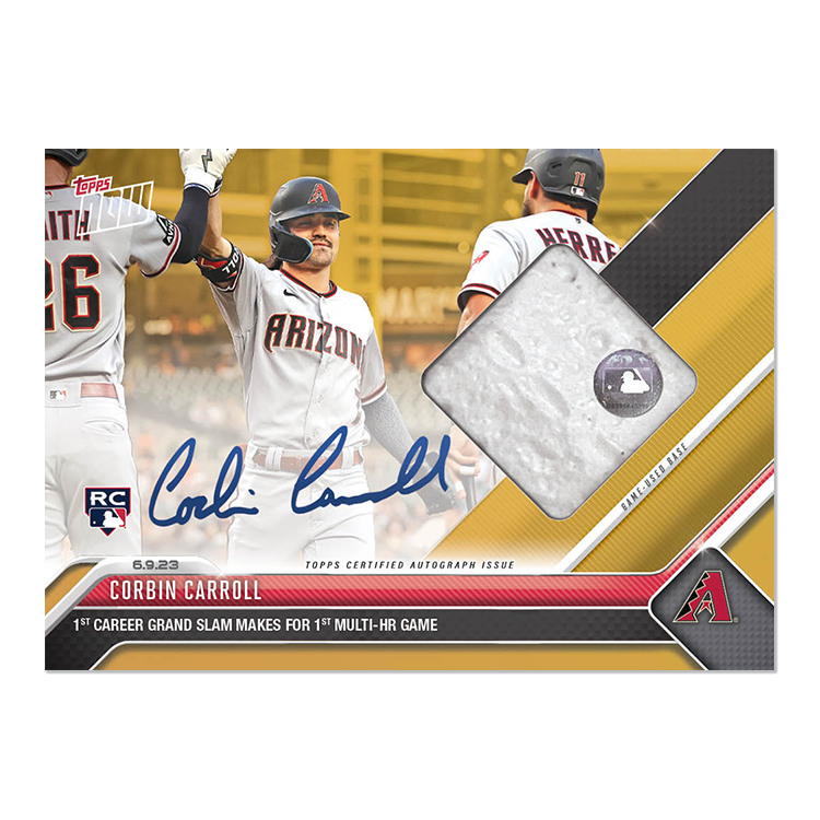 On-Card Auto-Relic # to 99 or Lower - Corbin Carroll - 2023 MLB TOPPS NOW Card 411 - Image 9