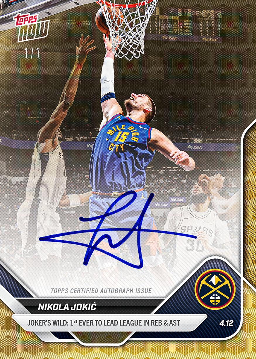 Nikola Jokić - 2025-26 NBA Topps NOW - Card 255 - PR: 5116 - Image 2