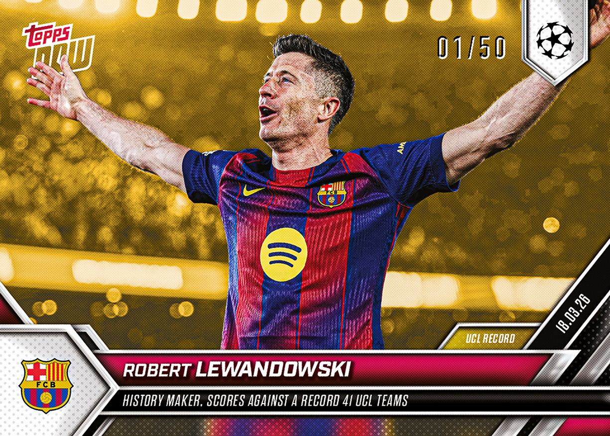Robert Lewandowski - 2025-26 UCL Topps NOW - Card 113 - PR: 1810 - Image 8