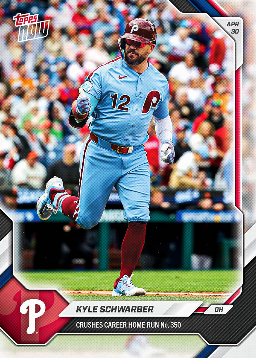 Kyle Schwarber - 2026 MLB Topps NOW - Card 142 - PR: 2409